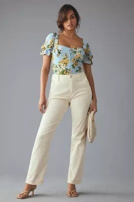 Click for more info about Paige Drew Mid-Rise Relaxed-Leg Jeans