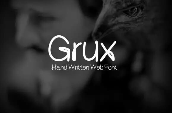Grux-–-Free-handwritten-font