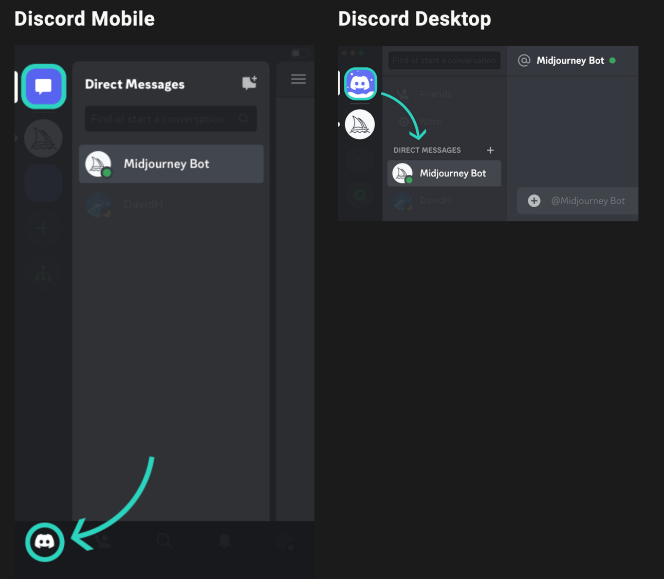 Midjourney sur Discord