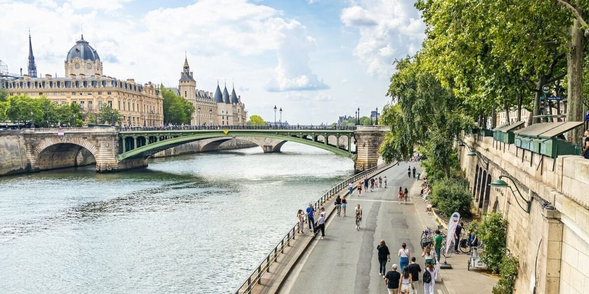 Seine River view in Paris