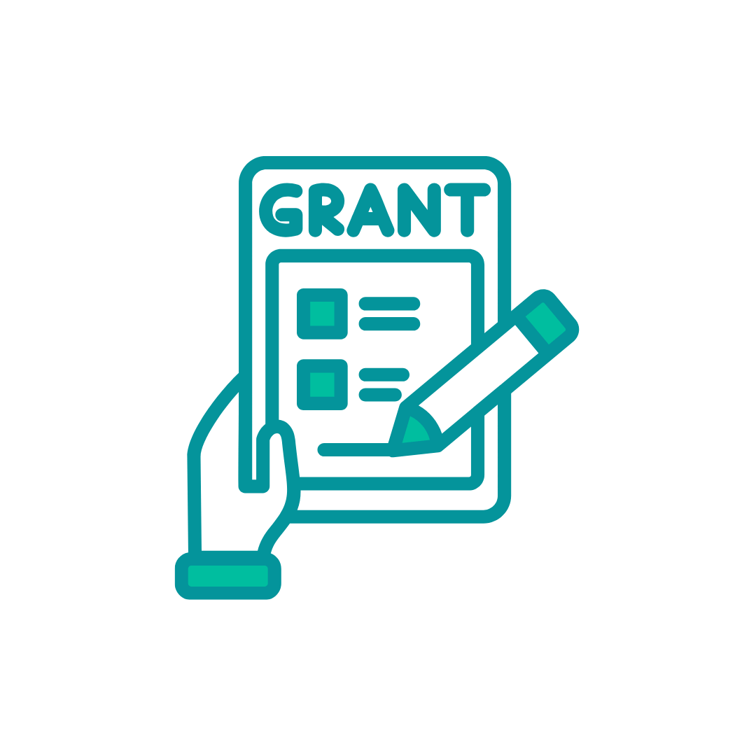 An emoji of a green piece of paper titled grants .