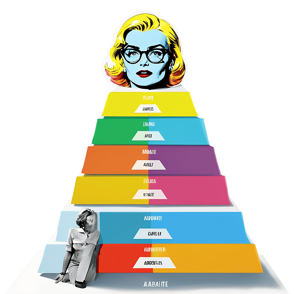 Abstract image of maslov's hierarchy of human needs