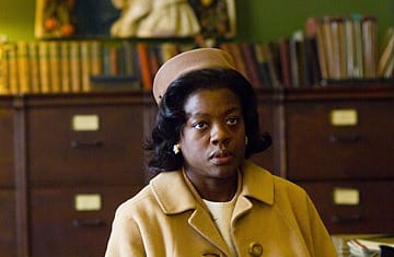 Viola Davis portraying intense emotion and maternal conflict as Mrs. Miller during her pivotal scene in 'Doubt'.