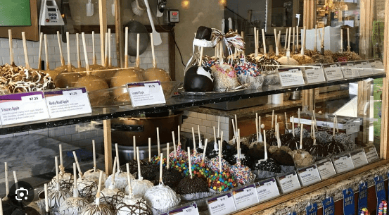 first Rocky Mountain Chocolate Factory franchise in the world? Tucked into a brick storefront on Colorado Ave, this little shop opened its doors on July 4, 1982