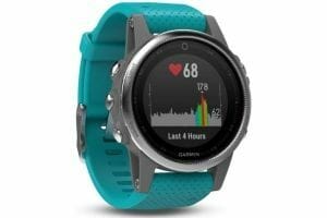 Fenix 5 black watch with metal strap
