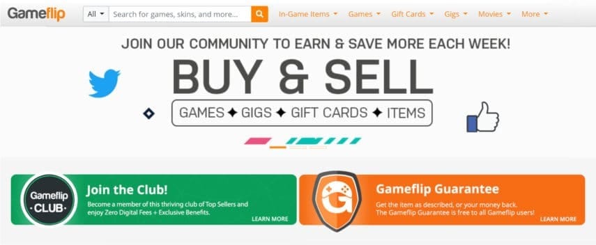 gameflip homepage