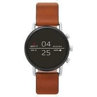 Skagen Connected Falster 2 silver with brown leather strap (SKT5104)