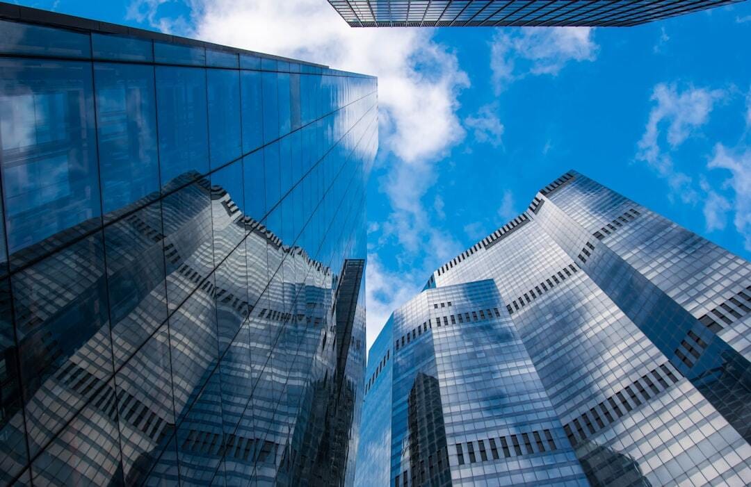 Looking up in the city