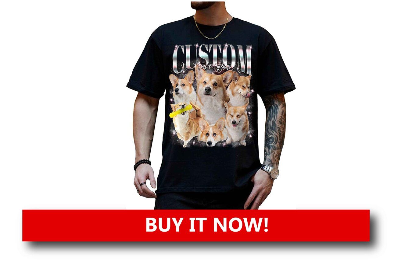 Custom Apparel Featuring Pet Faces Alt text: A person wearing a hoodie with a custom-printed photo of their cat’s face, smiling while wrapping gifts at a festive holiday table.