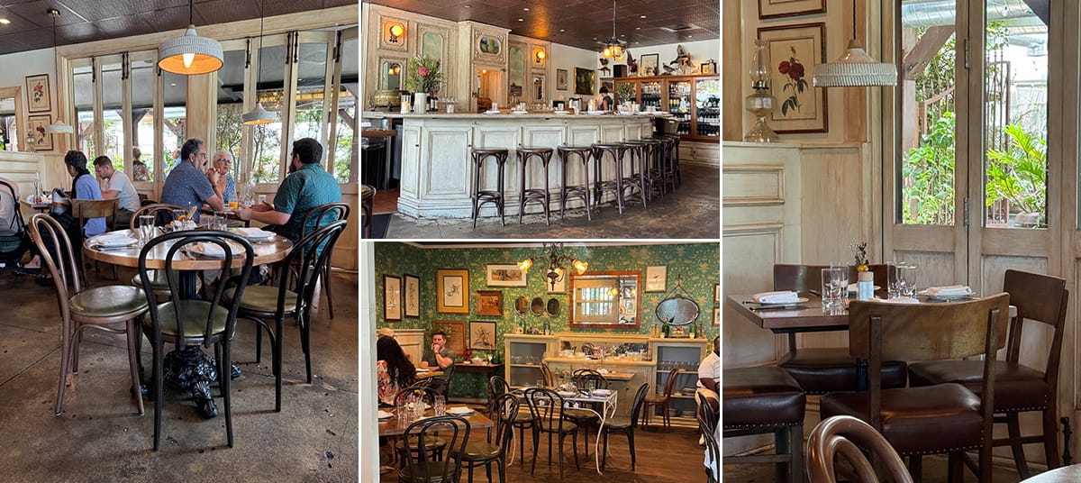 Interior of Hatchet Hall in Culver City featuring rustic wood decor, vintage lighting, cozy dining rooms, and classic Southern-inspired atmosphere