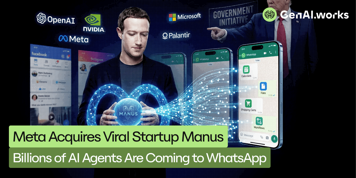 Meta Acquires $2B Startup Manus. AI Agents Are Coming to Whatsapp