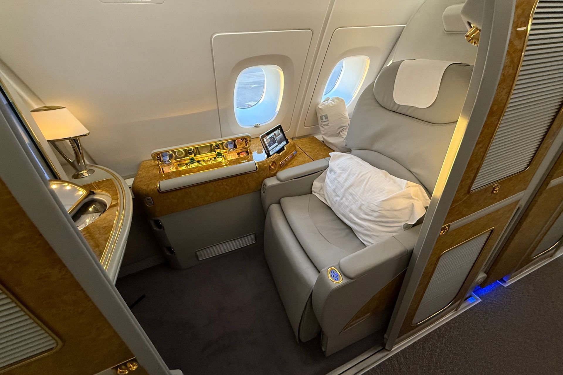 Emirates A380 first-class suite