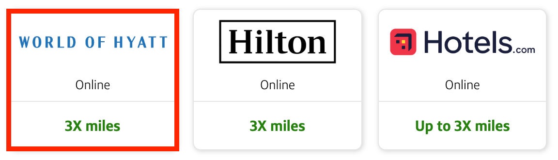 3x Capital One miles on Hyatt