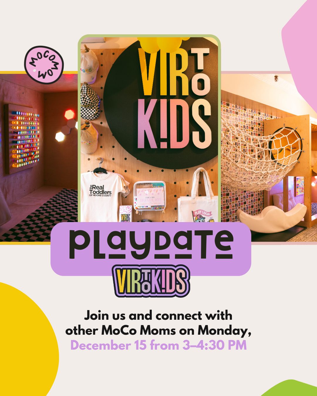 Afternoon Playdate at VirtoKids with Local Moms in Southern Pines, C