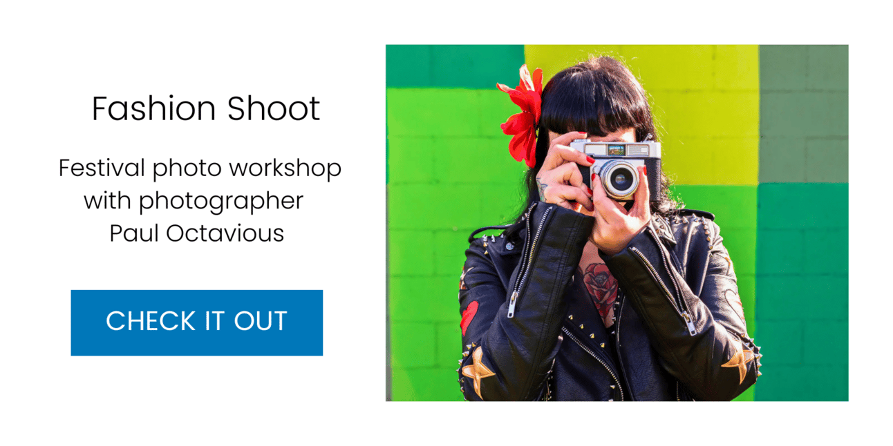 Photo Session: Festival photo workshop with photographer Paul Octavious
