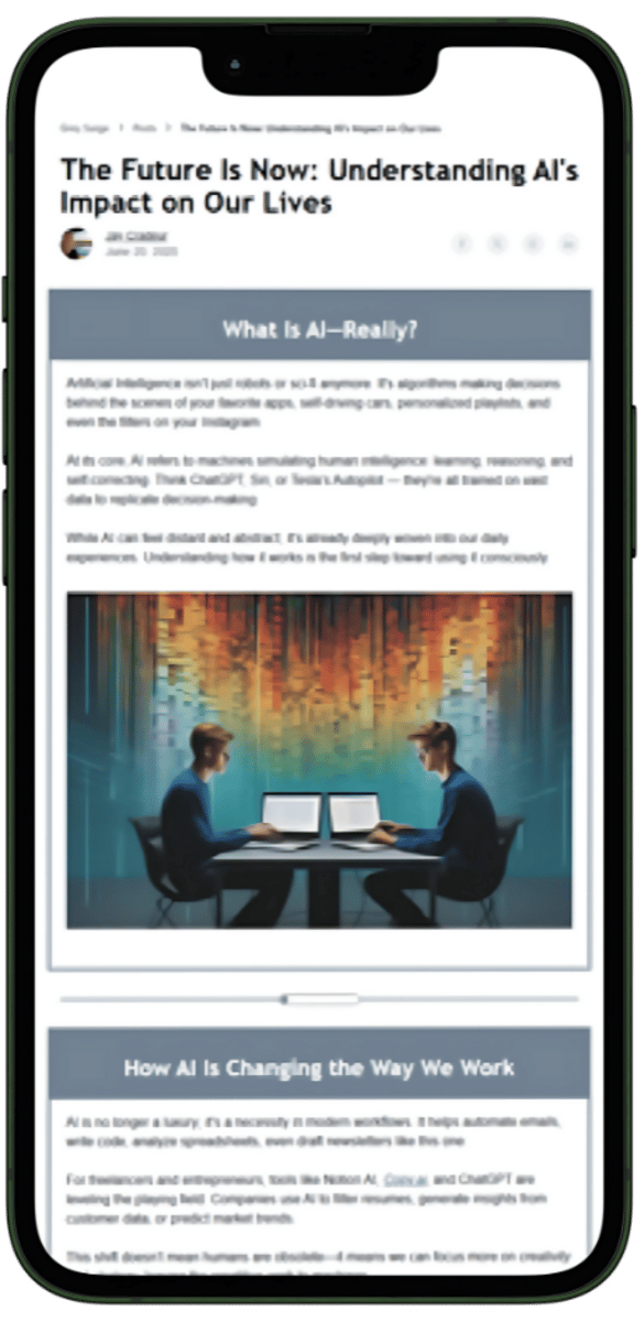 Main depiction of the publication on the landing page