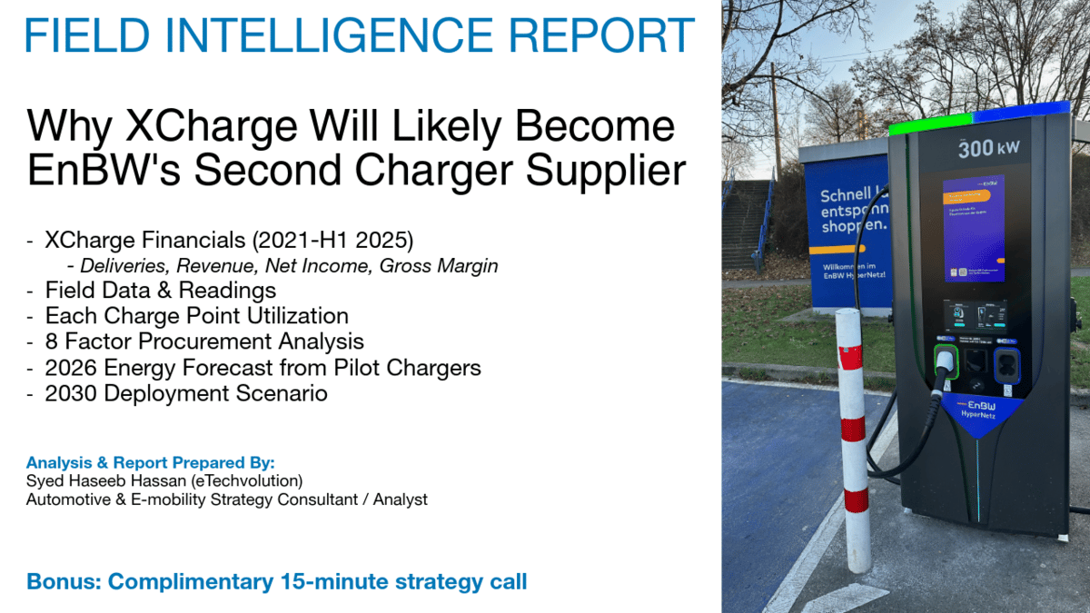 Why XCharge Will Likely Become EnBW's Second Charger Supplier