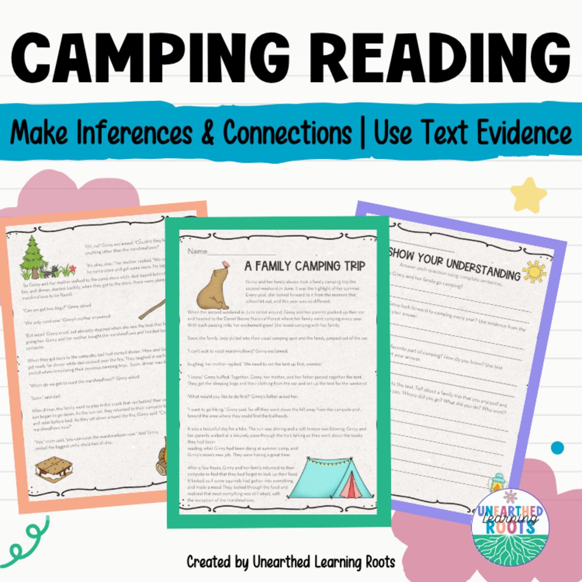 Camping-Themed Reading Comprehension Passage