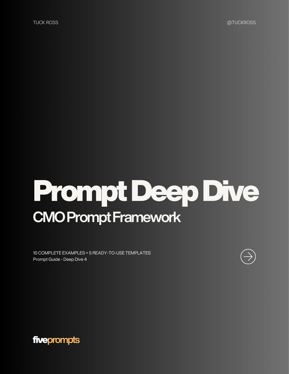 Prompt Deep Dive: CMO Prompt Framework