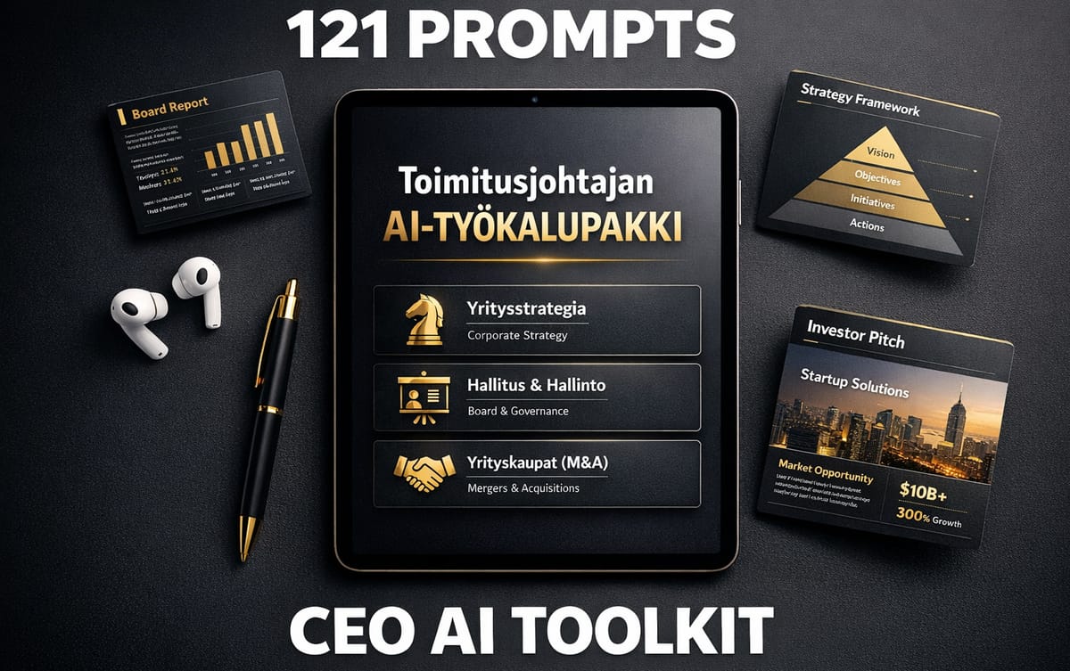 Toimitusjohtajan AI-työkalupakki