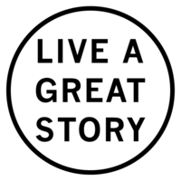 LIVE A GREAT STORY by Zach Horvath logo