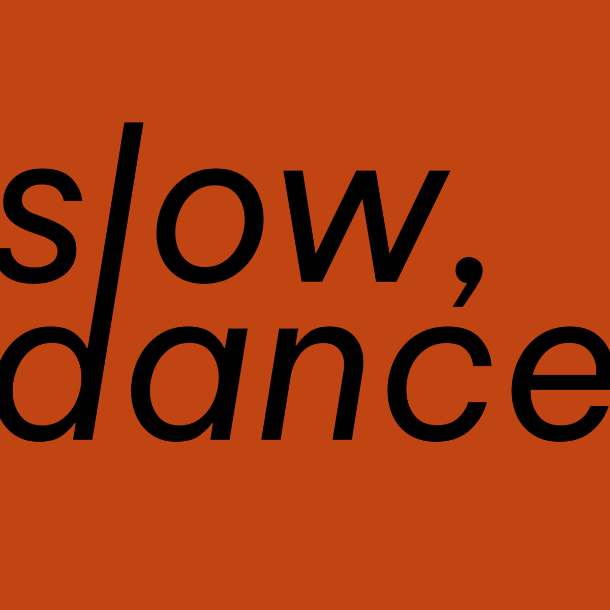 slow, dance