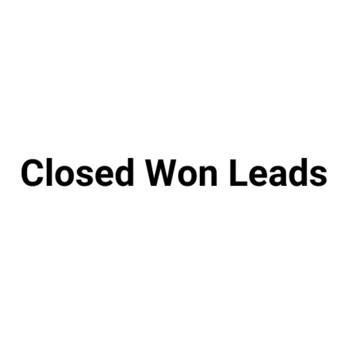 Closed Won Leads Newsletter