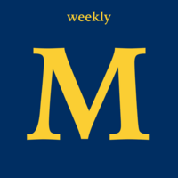 Weekly Blue M logo