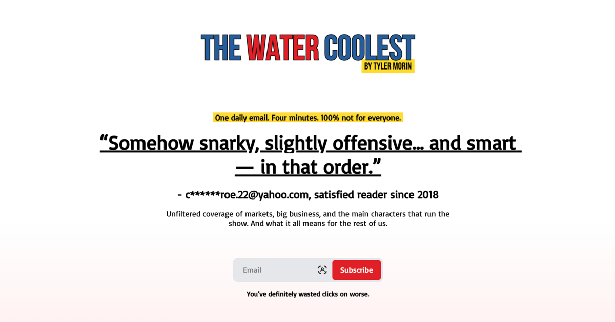 The Water Coolest
