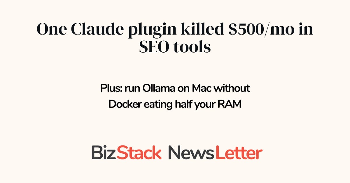 One Claude plugin killed $500/mo in SEO tools