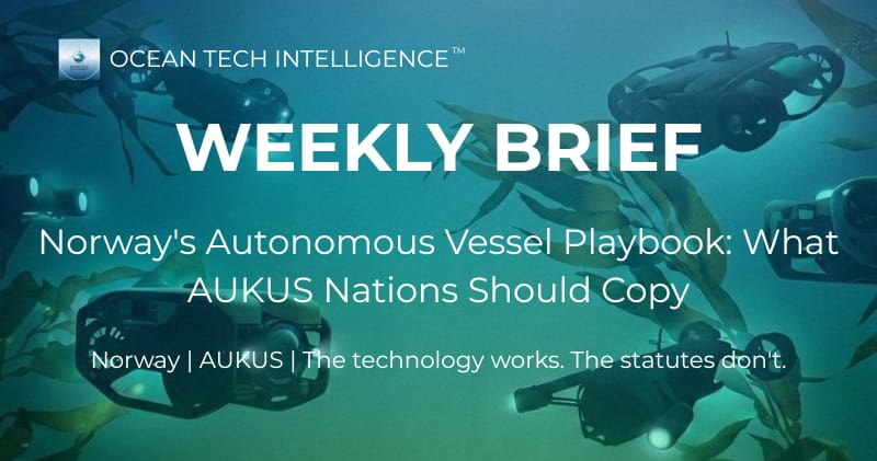 Norway's Autonomous Vessel Playbook: What AUKUS Nations Should Copy