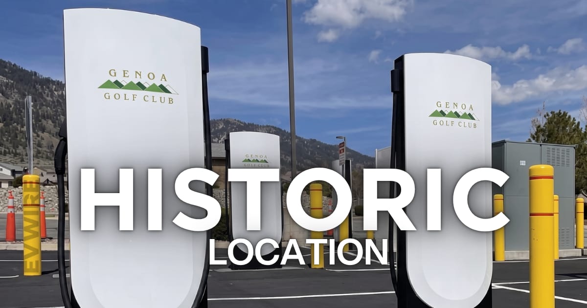 Genoa Golf Club is debuting Tesla Superchargers at historic Genoa, NV