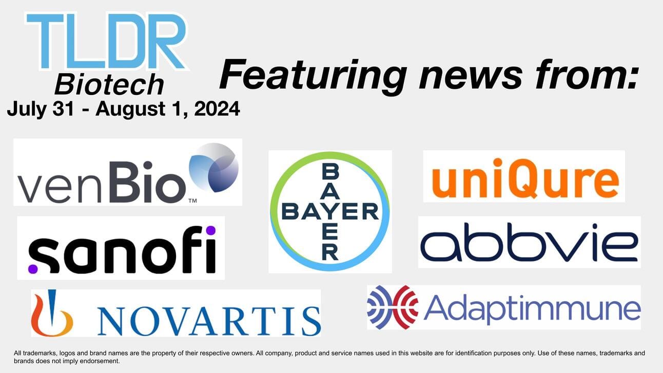 Biotech & Pharma Updates | July 31 - August 1, 2024