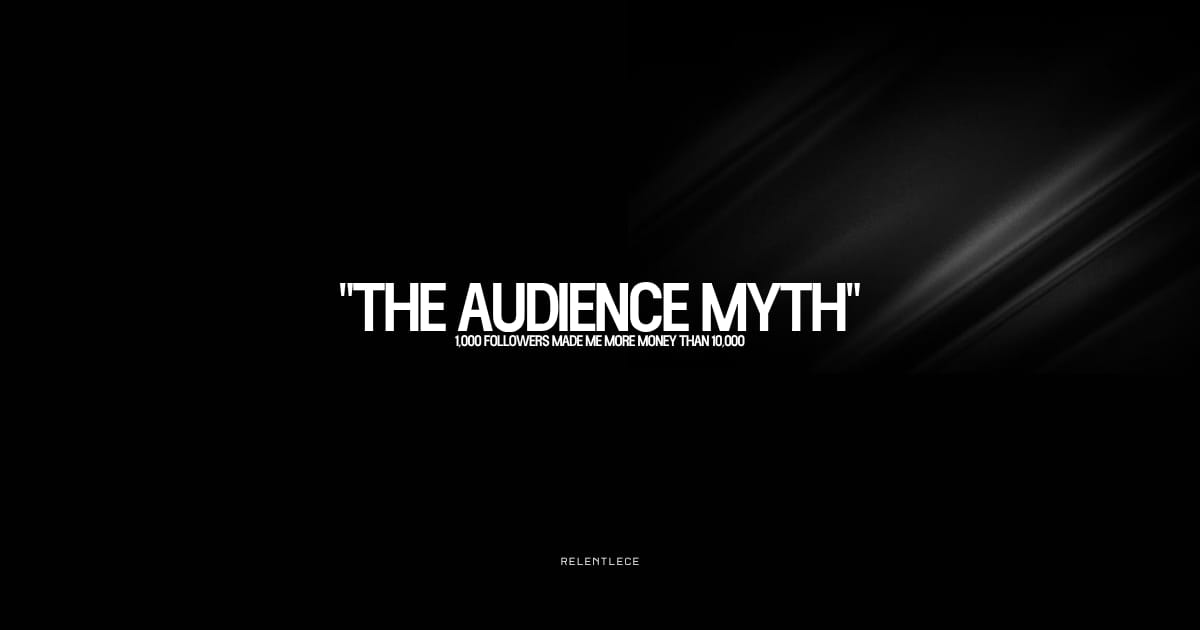 1,000 followers made me more money than 10,000