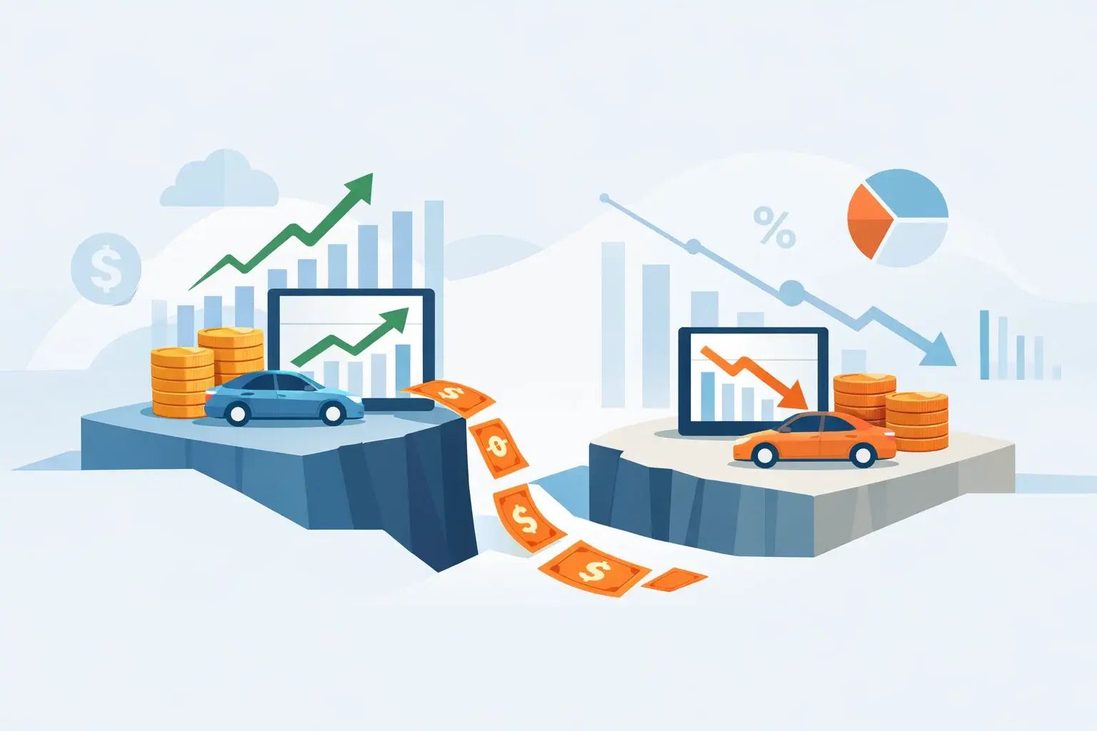 Auto Stocks End 2025 on Uneven Ground and Cash Flow Is the Divider