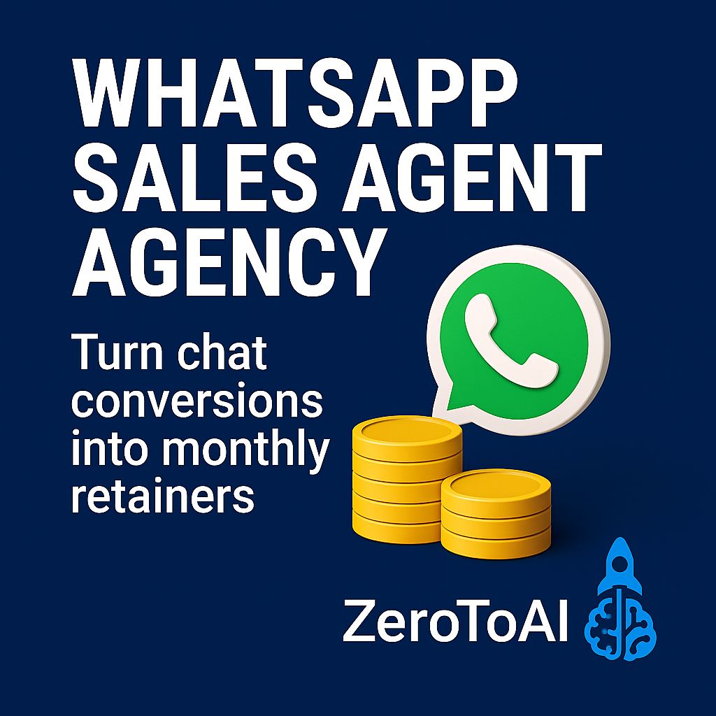 🤖 Part 2: WhatsApp Sales Agent Agency - Turn chat conversions into monthly retainers
