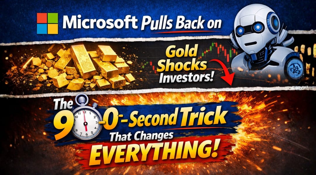 Microsoft Pulls Back on AI, Gold Shocks Investors... And the 90-Second Trick That Changes Everything