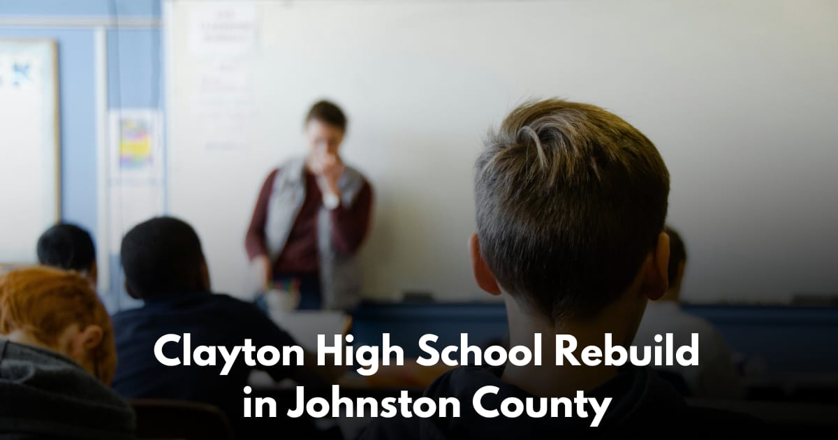 Construction Begins on 278,000 SF Clayton High School in Johnston County, North Carolina