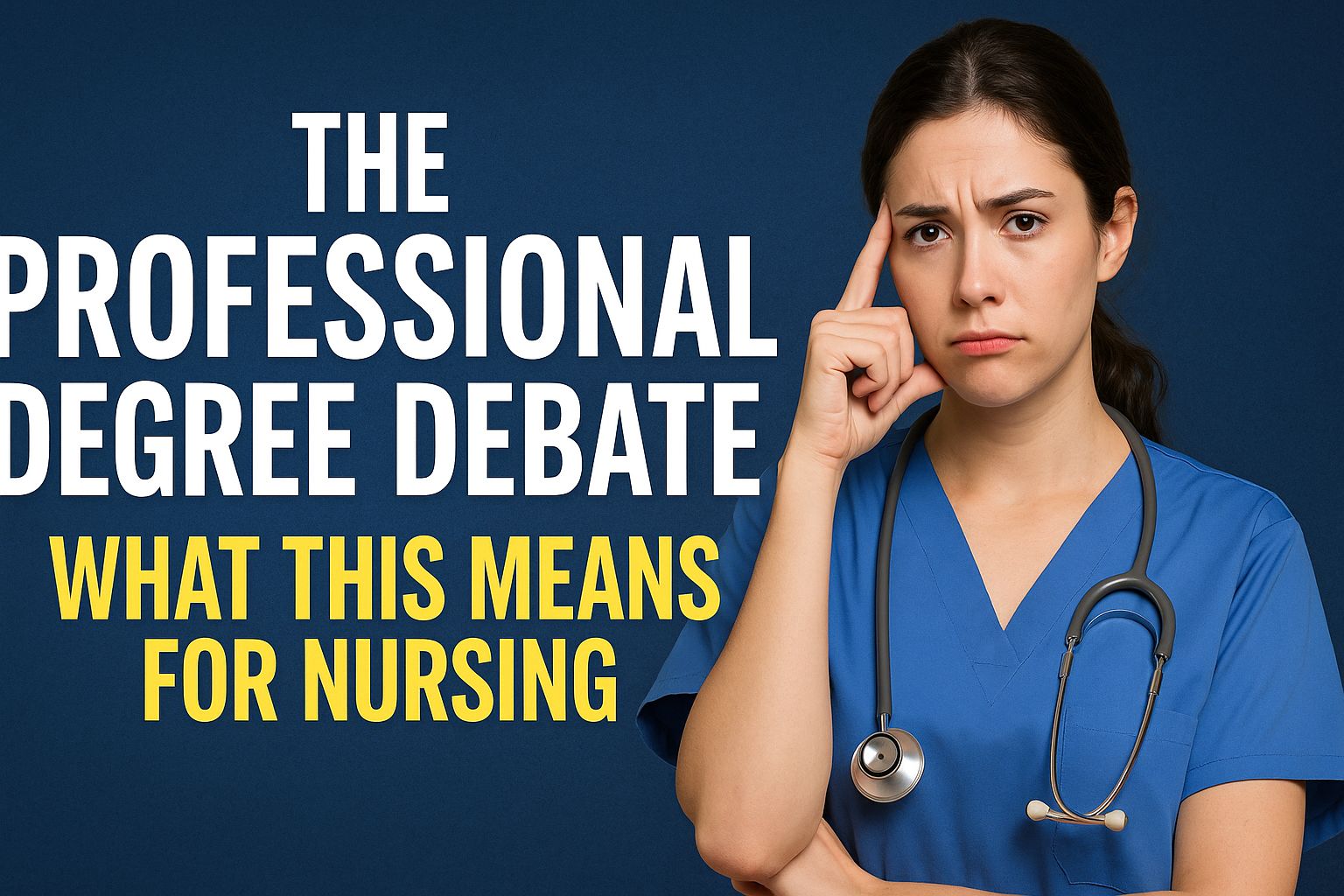 The Professional Degree Debate: What This Means for Nursing