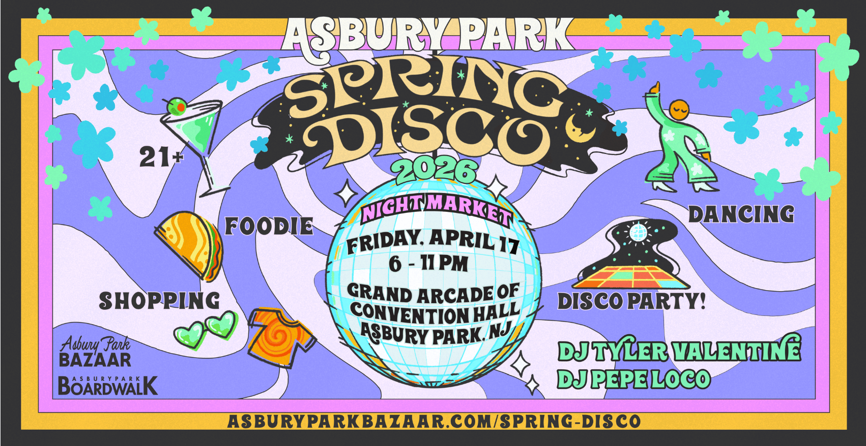 🪩Spring Disco & Night Market!!