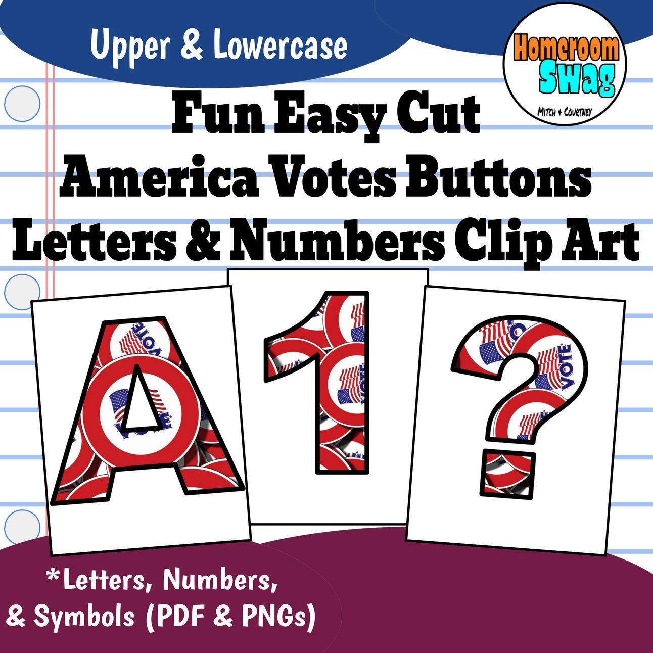 America Votes Buttons Bulletin Board Letters and Numbers.pdf