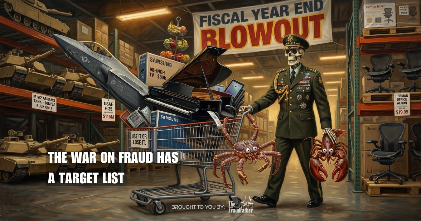 The War on Fraud Has a Target List. You're on It. The Pentagon Isn't.