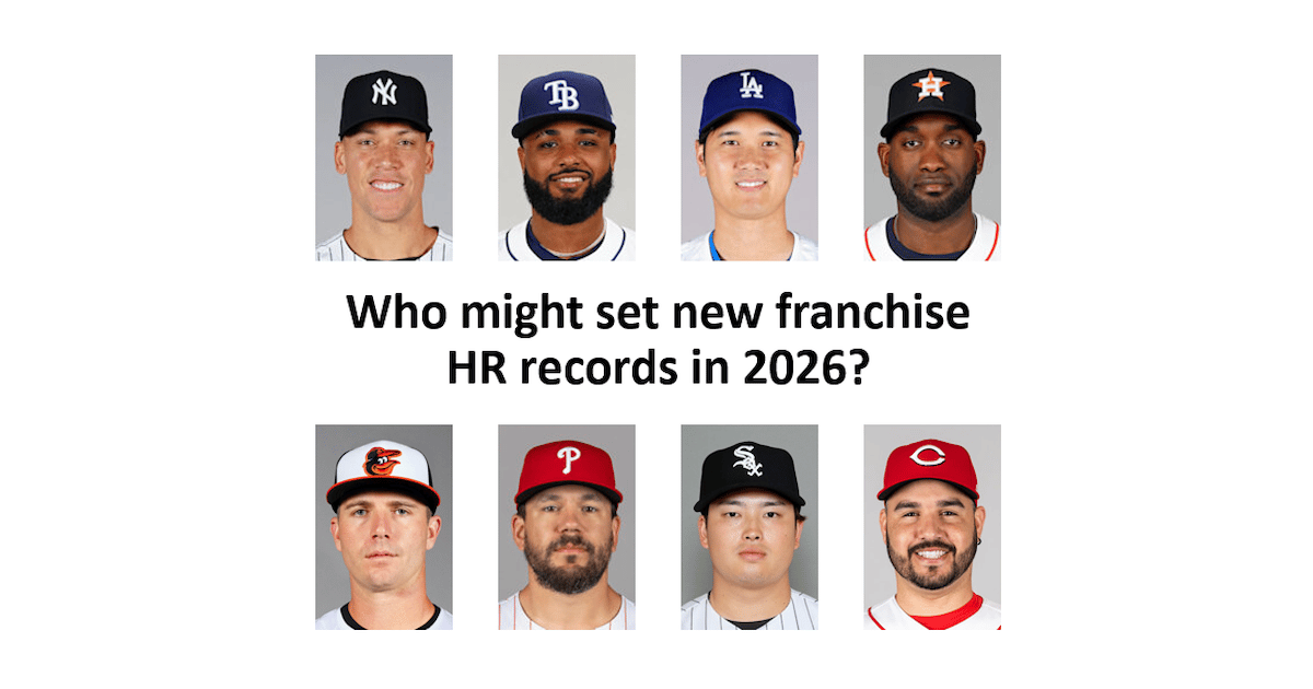 Who might set new franchise HR records in 2026?