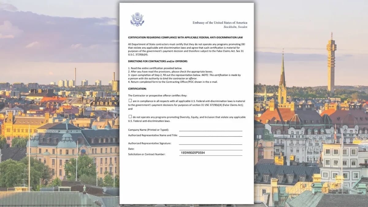 Stockholm vs. Trump's DEI policy, Apple lawsuit & Pope Leo XIV