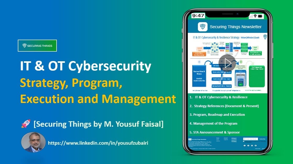 IT & OT Cybersecurity - Strategy, Program, Execution and Management