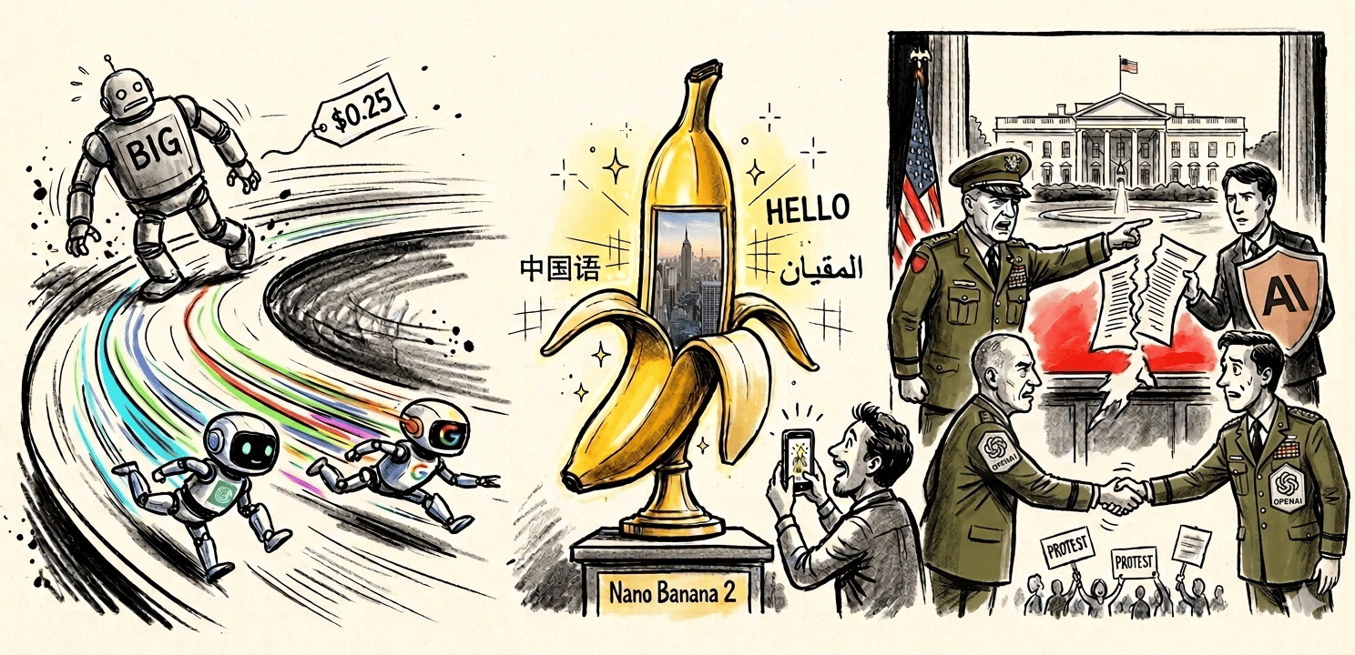 🧠 #23: La IA se hace pequeña (y rápida), Nano Banana 2 ya está aquí, y el Pentágono declara a Anthropic "riesgo para la cadena de suministro"