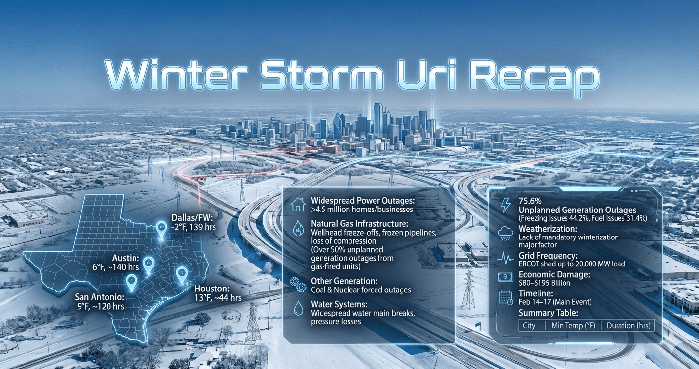 Winter Storm Uri Recap: How a Historic Cold Snap Crippled Texas’ Energy System