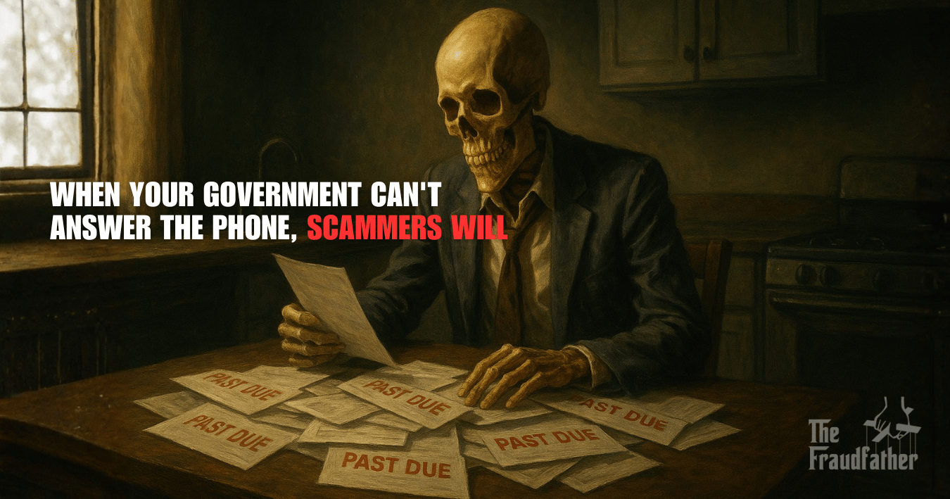 When Your Government Can't Answer the Phone, Scammers Will