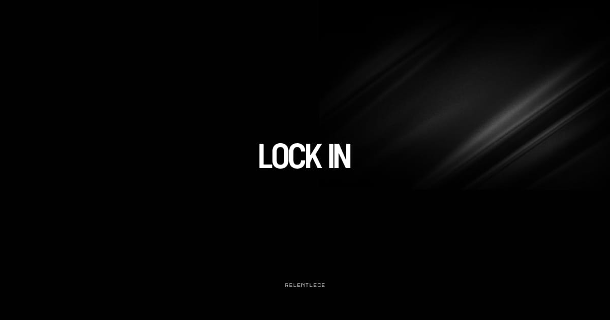 Is there any better feeling than being locked in?