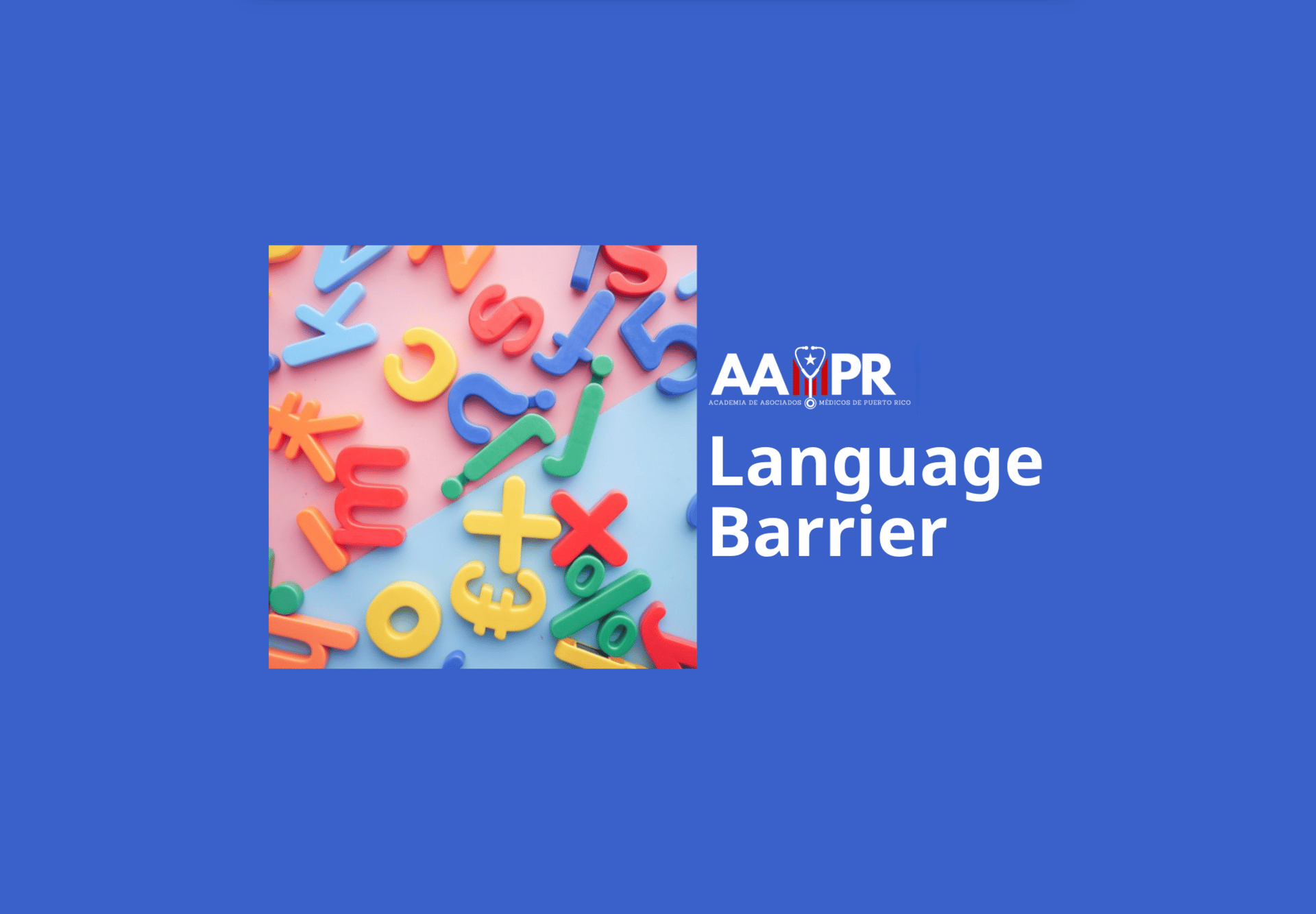 Language barrier: Spanish as a requirement to be a provider in PR?